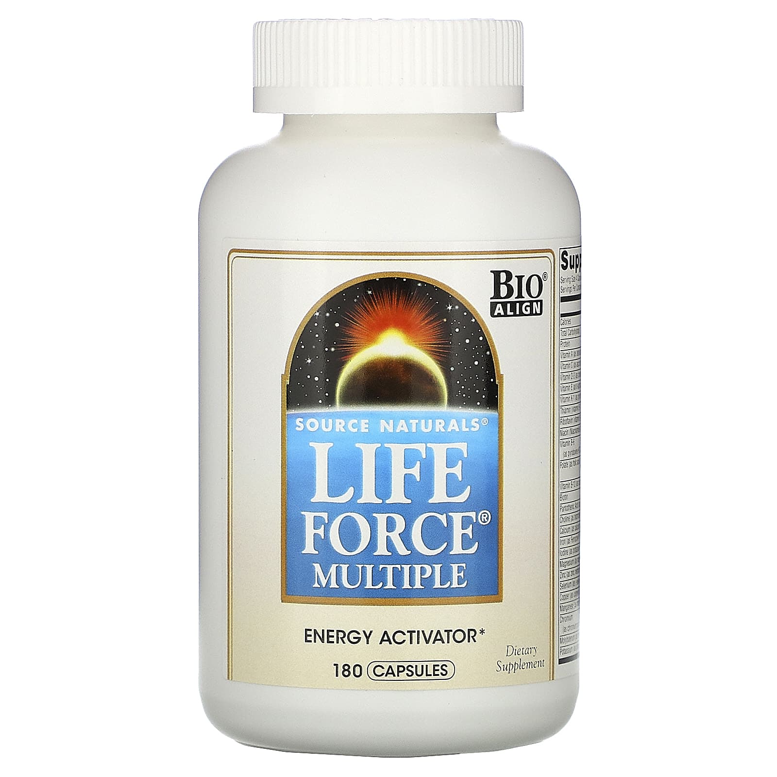Source Naturals, Life Force Multiple, 180 Capsules UPC 021078014232 | Hilife Vitamins