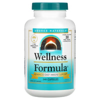 Source Naturals, Wellness Formula, 240 Capsules UPC 021078014263 | Hilife Vitamins