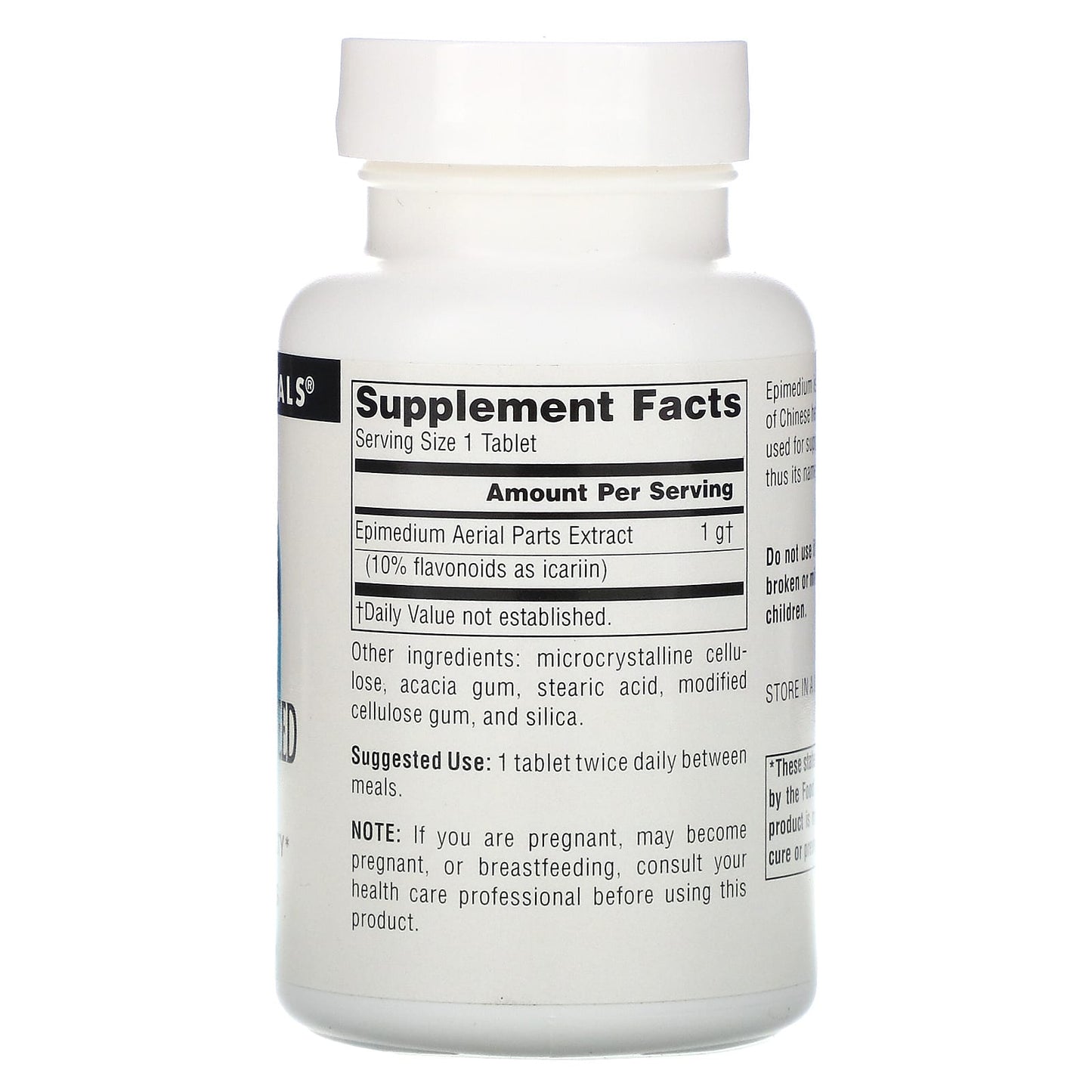 Source Naturals, Horny Goat Weed 1000 mg, 60 Tablets UPC 021078014300 | Hilife Vitamins