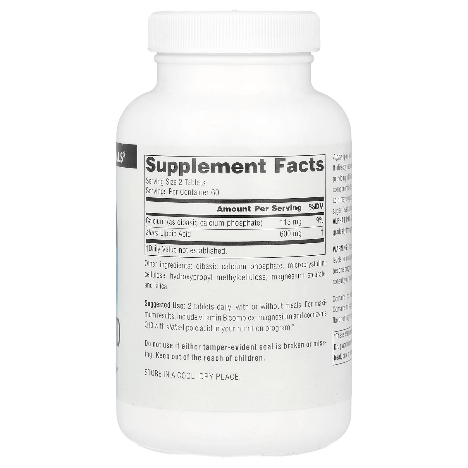 Source Naturals, Alpha Lipoic Acid, Timed Release, 120 Tablets UPC 021078014331 | Hilife Vitamins