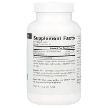 Source Naturals, Alpha Lipoic Acid, Timed Release, 120 Tablets UPC 021078014331 | Hilife Vitamins