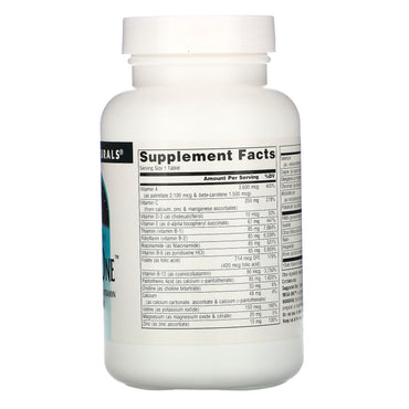 Source Naturals, Mega-One Multiple, No Iron, 60 Tablets UPC 021078014416 | HiLife Vitamins