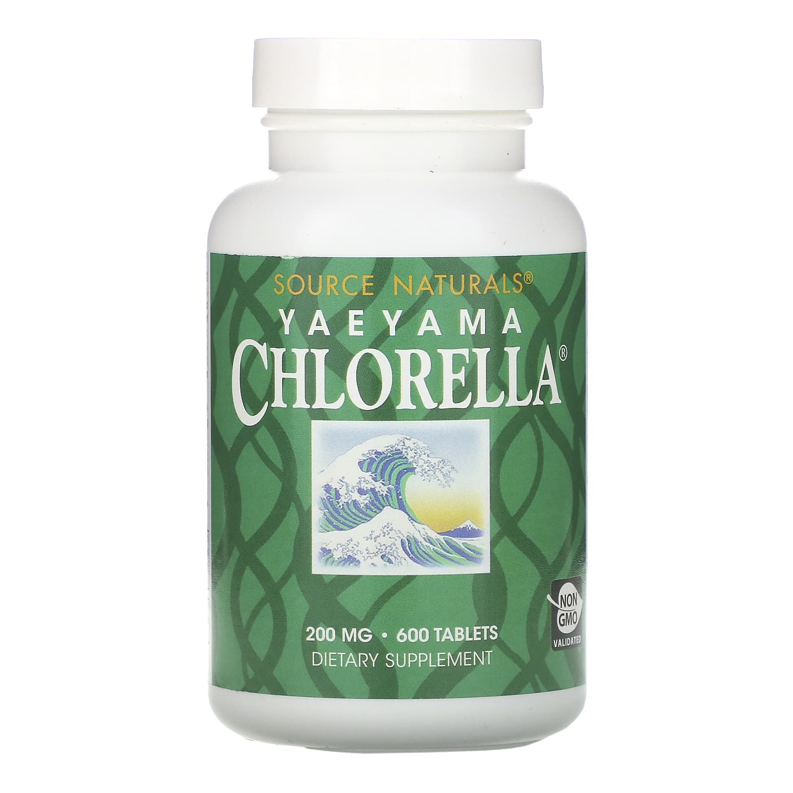 Source Naturals, Yaeyama Chlorella 200 mg, 600 Tablets UPC 021078014546 | Hilife Vitamins