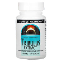 Source Naturals, Tribulus Extract 750 mg, 60 Tablets UPC 021078014614 | Hilife Vitamins