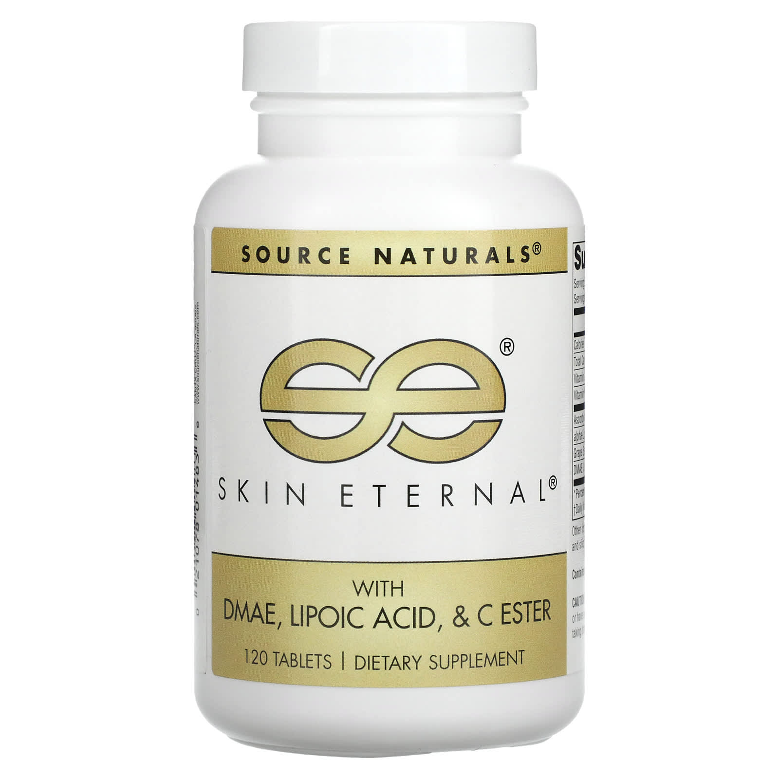 Source Naturals, Skin Eternal, 120 Tablets UPC 021078014836 | Hilife Vitamins
