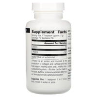 Source Naturals, L-Proline, 4 Oz Tablets UPC 021078015512 | Hilife Vitamins