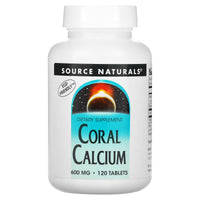 Source Naturals, Coral Calcium 600 mg, 120 Tablets UPC 021078015635 | HiLife Vitamins