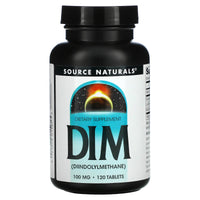 Source Naturals, Dim 100 mg, 120 Tablets UPC 021078015673 | HiLife Vitamins
