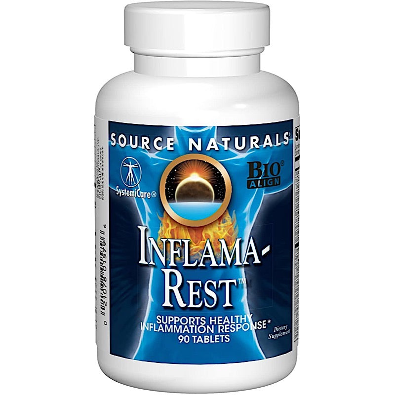 Source Naturals, Inflama-Rest, 90 Tablets UPC 021078015796 | Hilife Vitamins