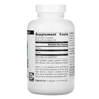 Source Naturals, Glycine 500 mg, 200 Capsules UPC 021078016052 | Hilife Vitamins