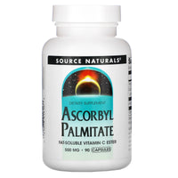 Source Naturals, Ascorbyl Palmitate 500 mg, 90 Capsules UPC 021078016168 | Hilife Vitamins