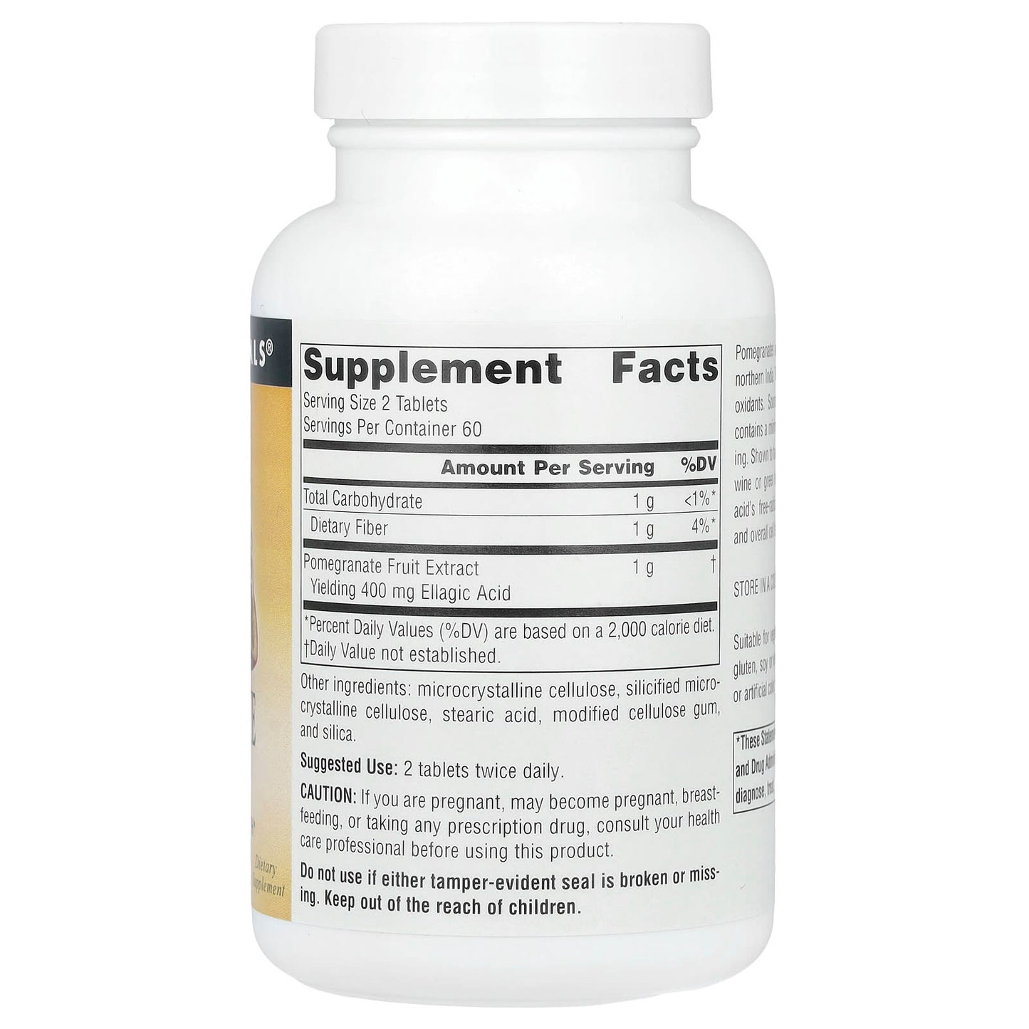 Source Naturals, Pomegranate Extract 500 mg, 120 Tablets UPC 021078016281 | Hilife Vitamins
