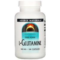 Source Naturals, L-Glutamine 500 mg, 100 Capsules UPC 021078016441 | Hilife Vitamins