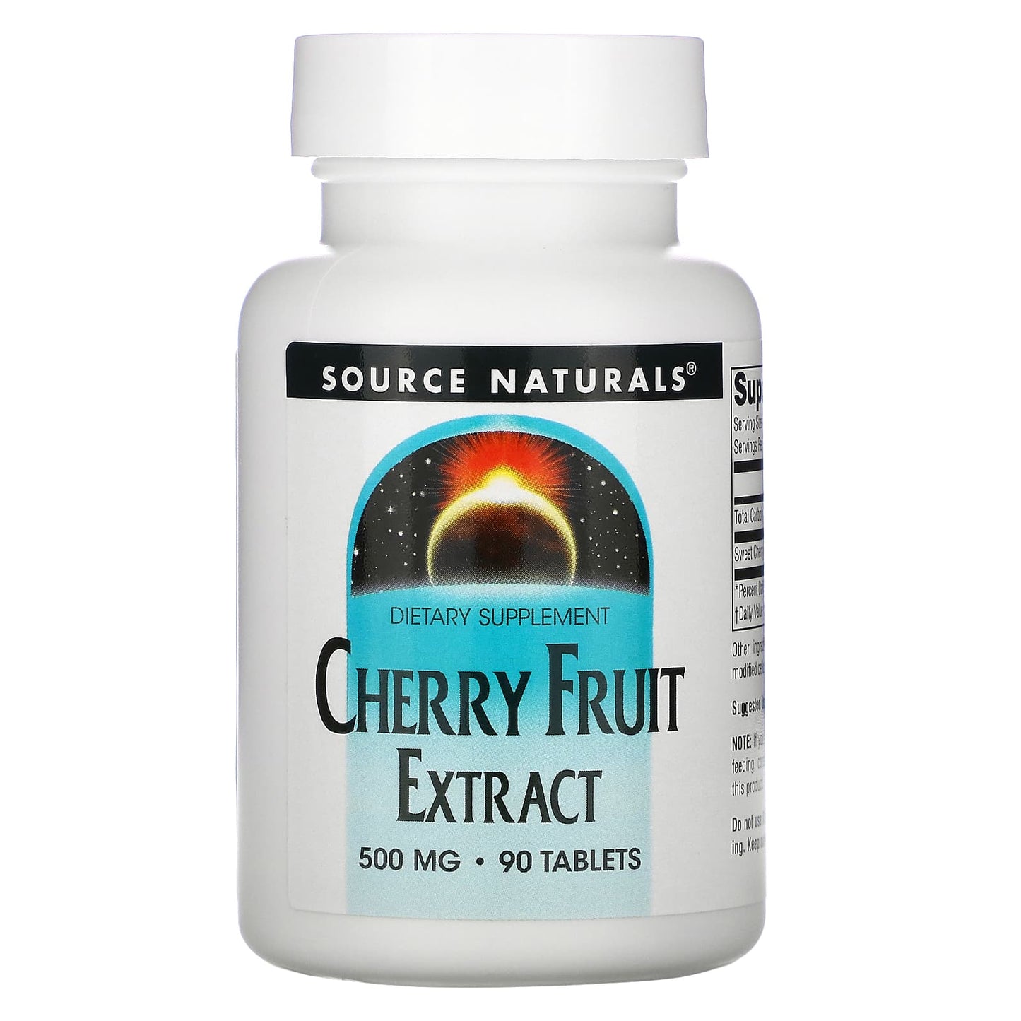 Source Naturals, Cherry Fruit Extract 500 mg, 90 Tablets - 021078016816 | Hilife Vitamins