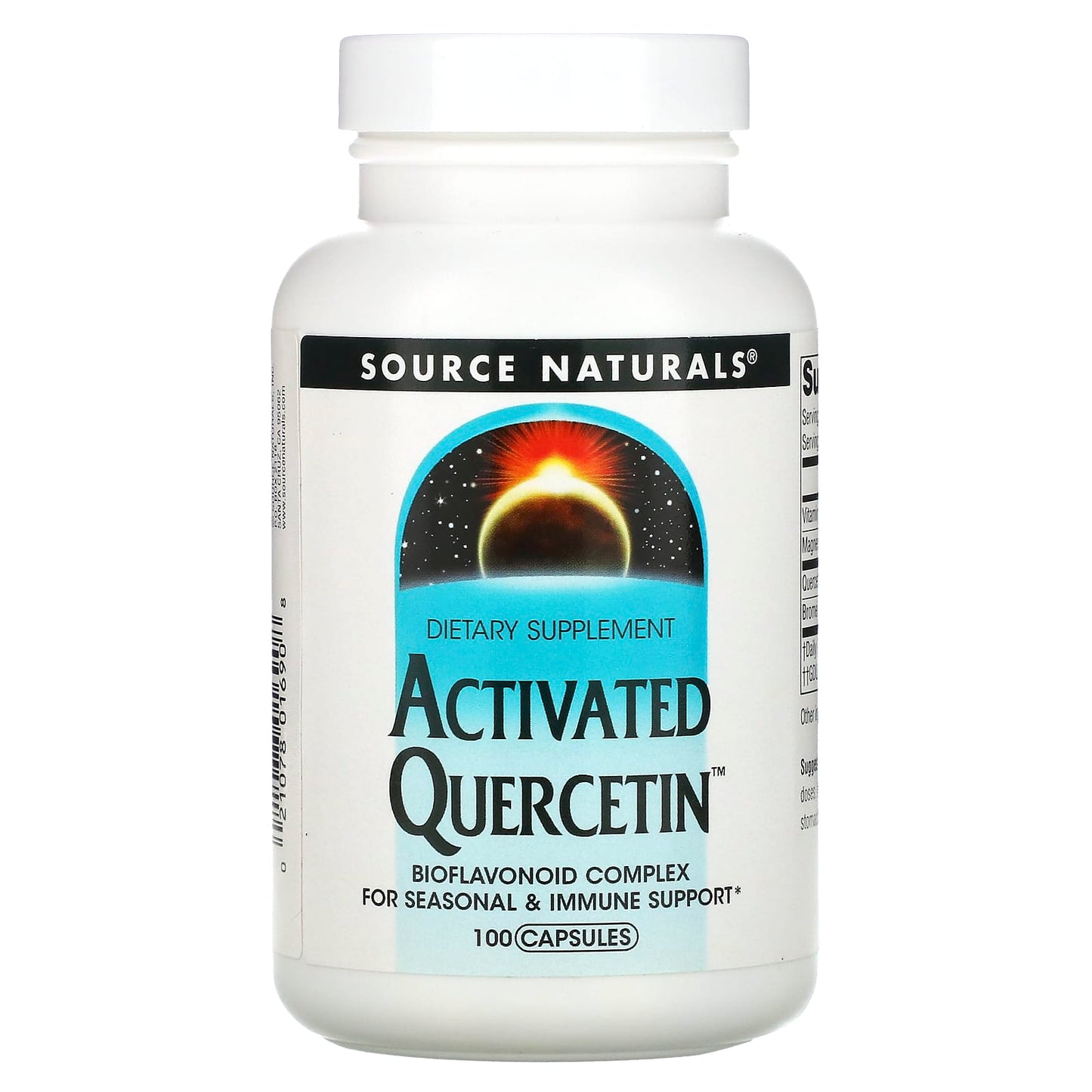 Source Naturals, Activated Quercetin™, 100 Capsules UPC 021078016908 | Hilife Vitamins