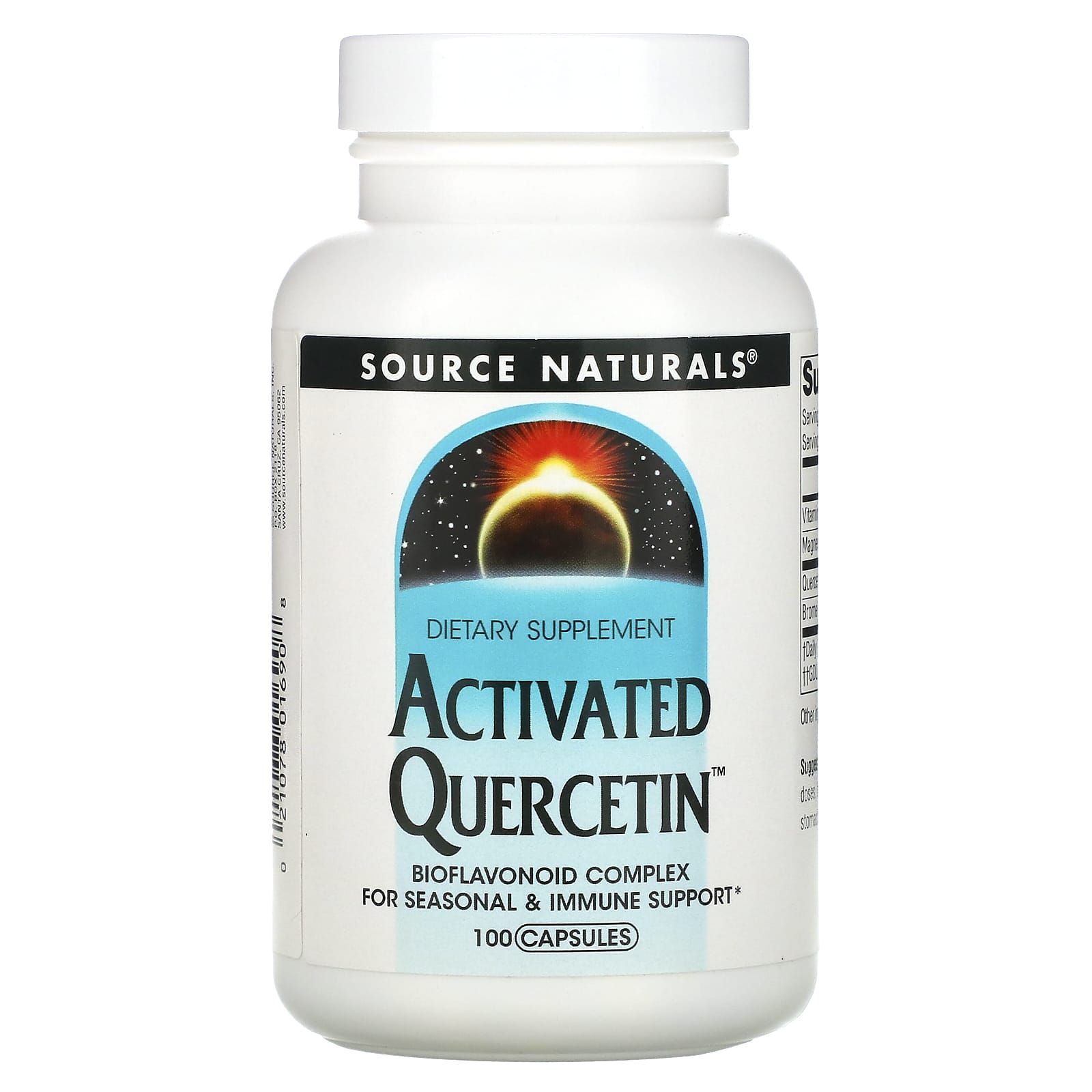 Source Naturals, Activated Quercetin™, 100 Capsules UPC 021078016908 | Hilife Vitamins