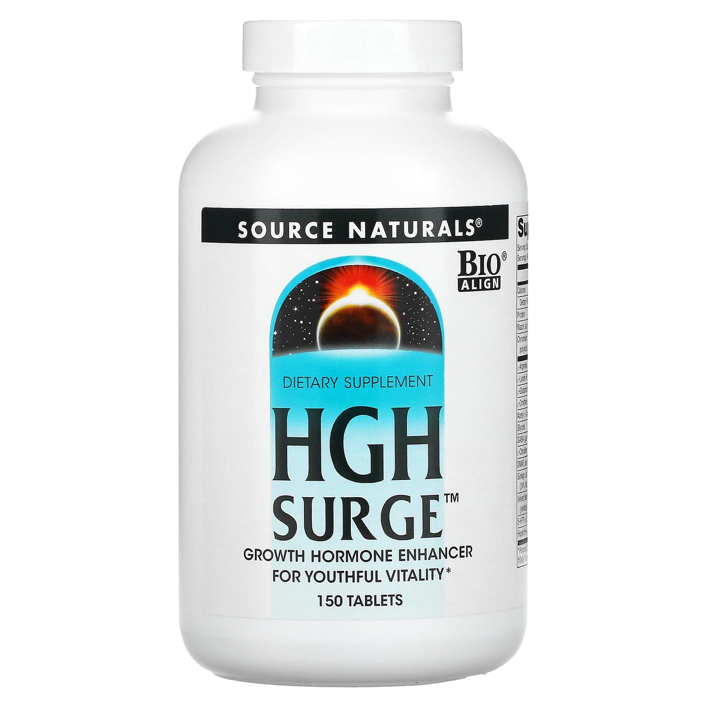 Source Naturals, HGH Surge™, 150 Tablets UPC 021078017042 | Hilife Vitamins