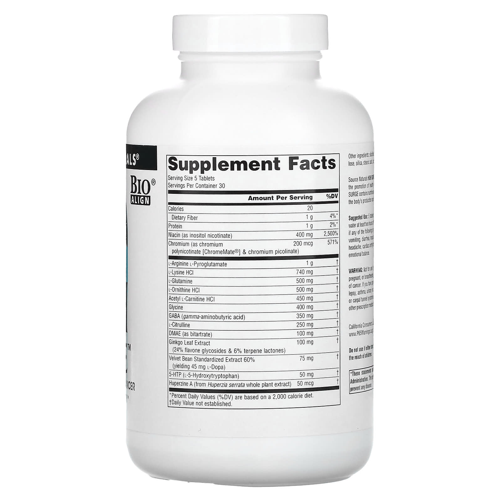 Source Naturals, HGH Surge™, 150 Tablets UPC 021078017042 | Hilife Vitamins