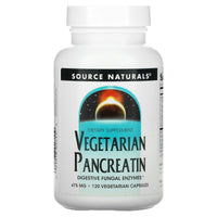 Source Naturals, Vegetarian Pancreatin, 120 Capsules UPC 021078017110 | Hilife Vitamins