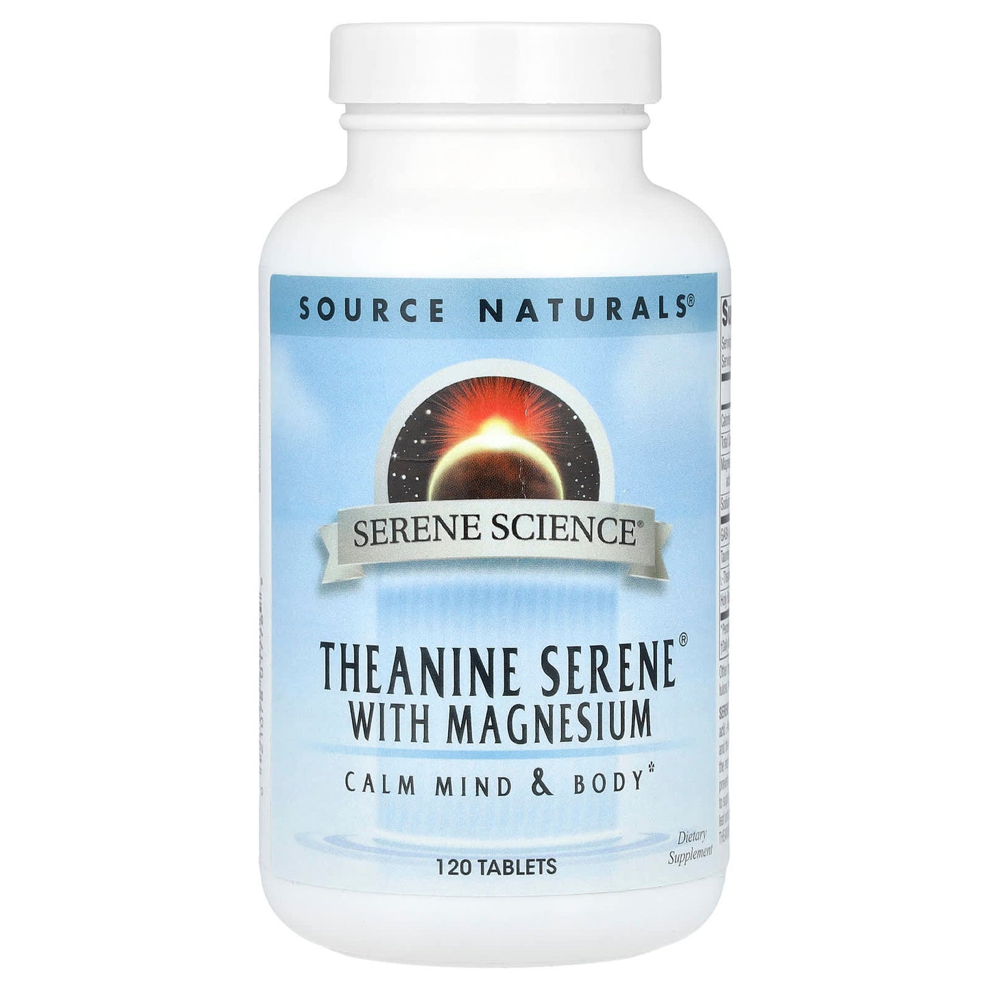 Source Naturals, Serene Science Theanine Serene, 120 Tablets UPC 021078017769 | Hilife Vitamins