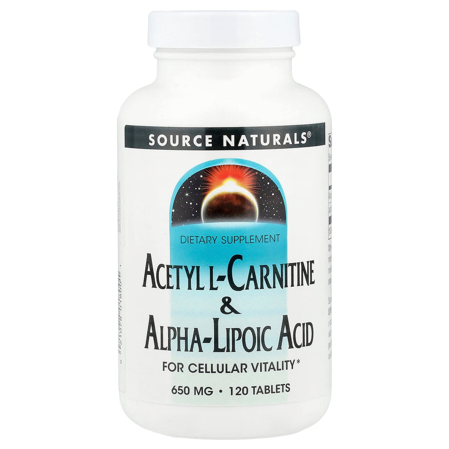 Source Naturals, Acetyl L-Carnitine & Alpha-Lipoic Acid, 120 Tablets UPC 021078018001 | Hilife Vitamins