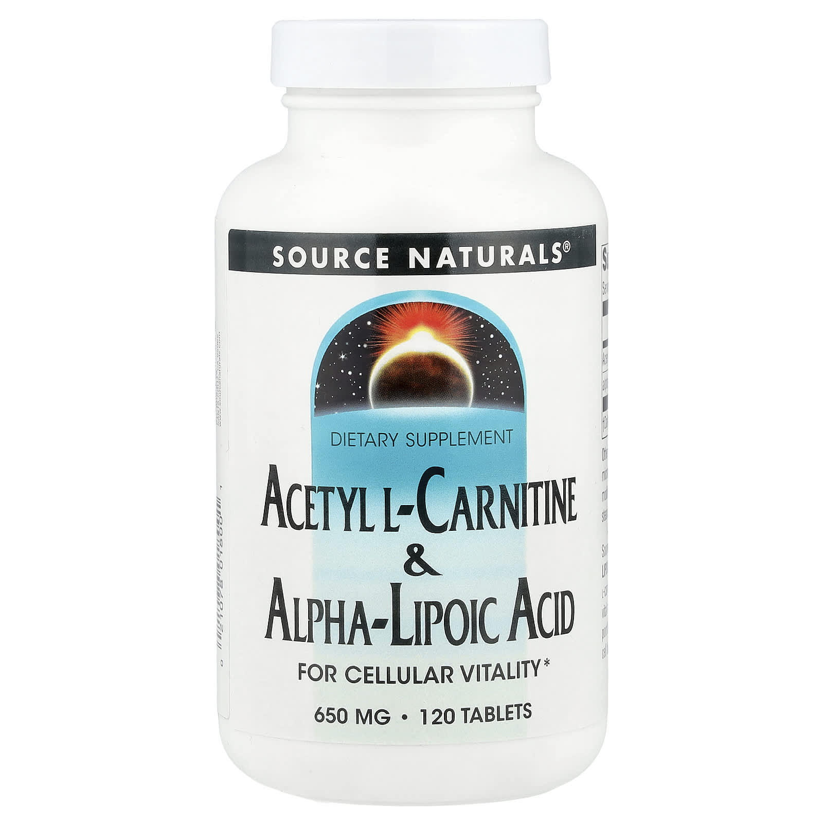 Source Naturals, Acetyl L-Carnitine & Alpha-Lipoic Acid, 120 Tablets UPC 021078018001 | Hilife Vitamins
