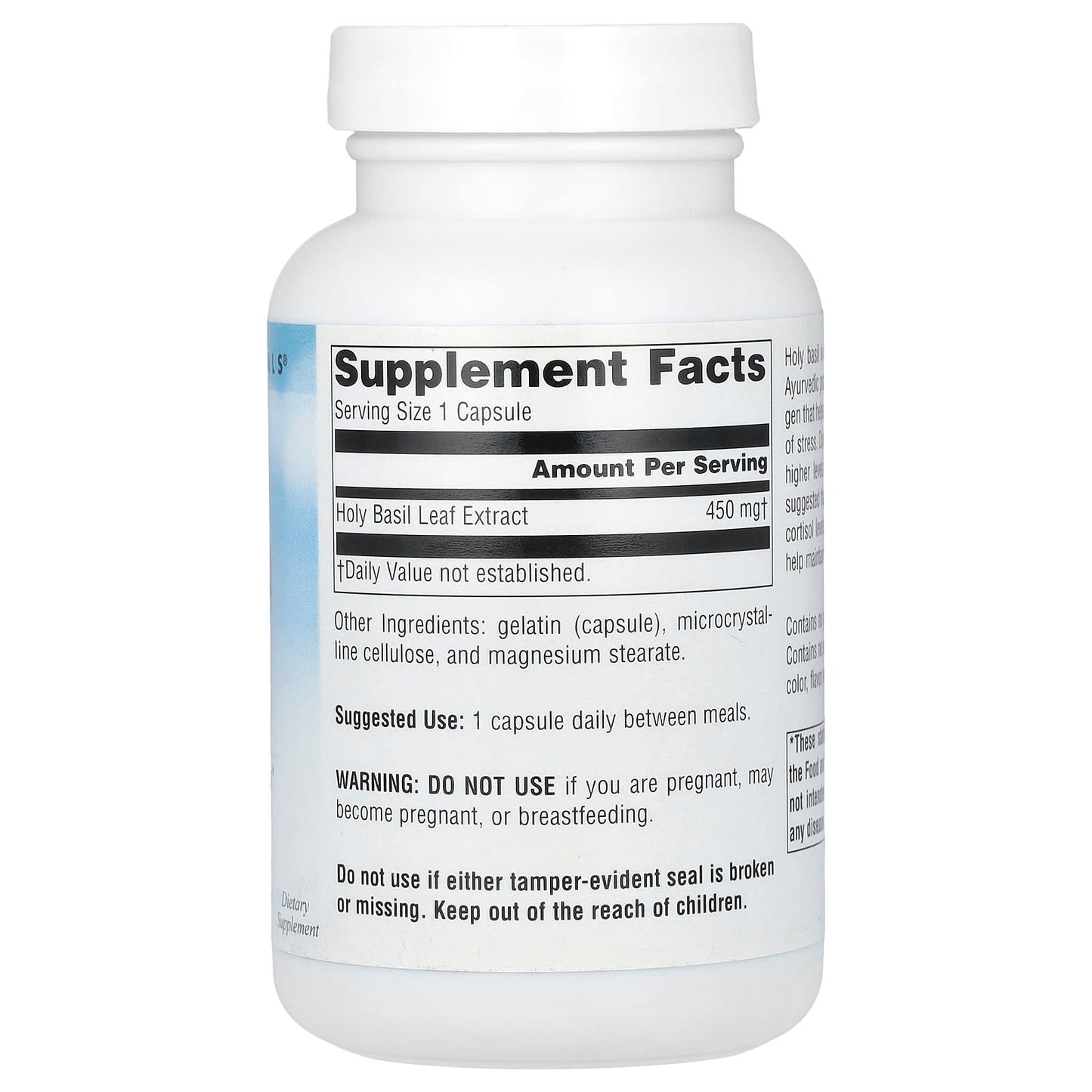 Source Naturals, Serene Science Holy Basil Extract, 450 mg, 120 Capsules UPC 021078018094 | Hilife Vitamins