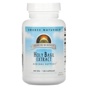 Source Naturals, Serene Science Holy Basil Extract 450 mg, 120 Capsules - 021078018094 | Hilife Vitamins