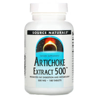 Source Naturals, Artichoke Extract 500™ 500 mg, 180 Tablets UPC 021078018124 | Hilife Vitamins
