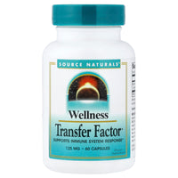 Source Naturals, Wellness Transfer Factor, 125 mg, 60 Capsules UPC 021078018162 | Hilife Vitamins