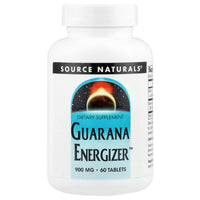 Source Naturals, Guarana Energizer™, 900 mg, 60 Tablets UPC 021078018193 | Hilife Vitamins