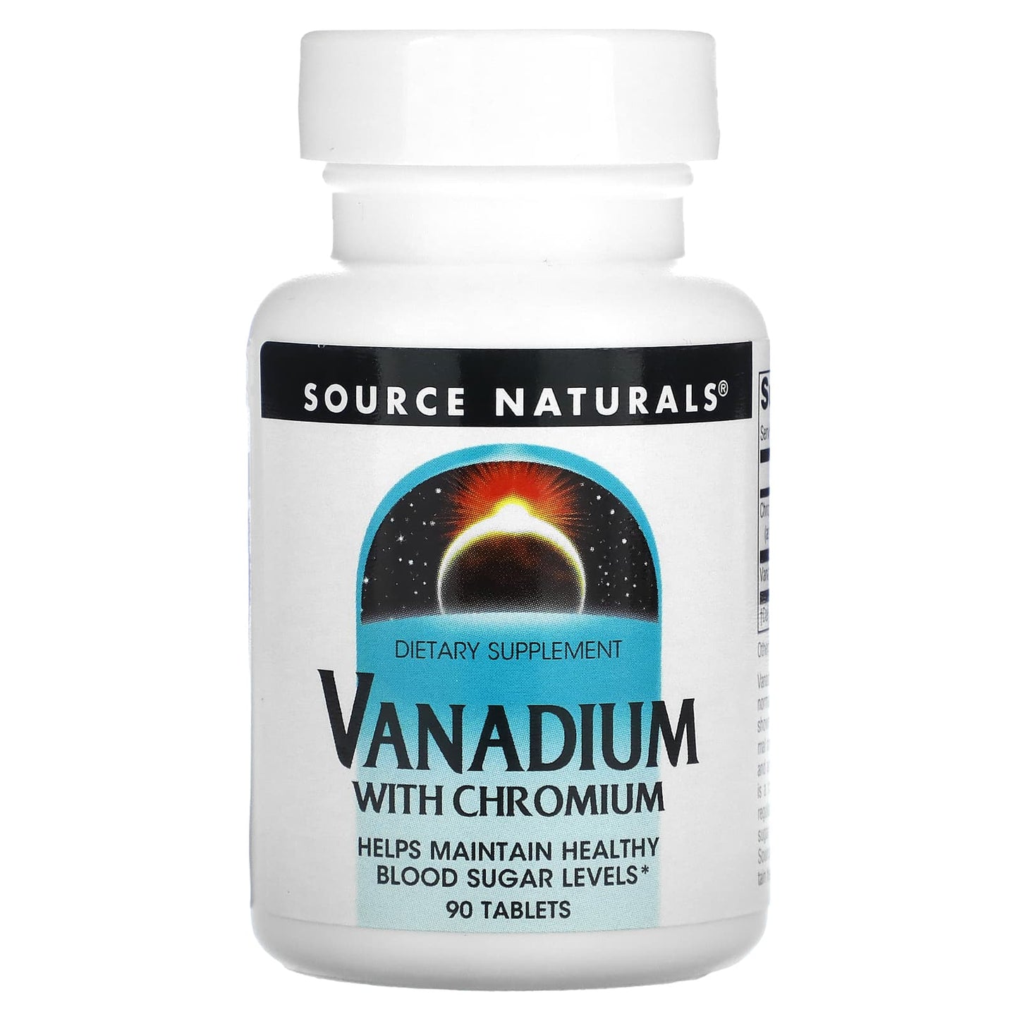 Source Naturals, Vanadium with Chromium, 90 Tablets UPC 021078018353 | Hilife Vitamins