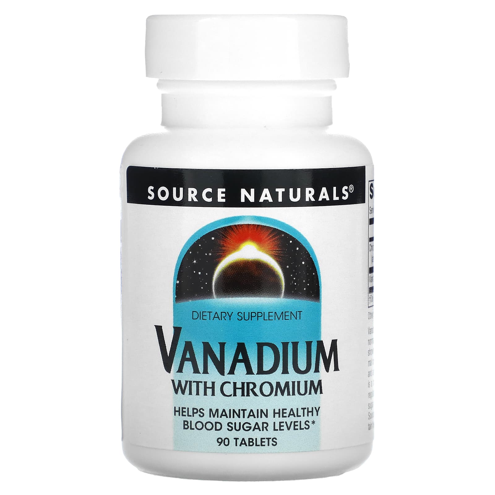 Source Naturals, Vanadium with Chromium, 90 Tablets UPC 021078018353 | Hilife Vitamins
