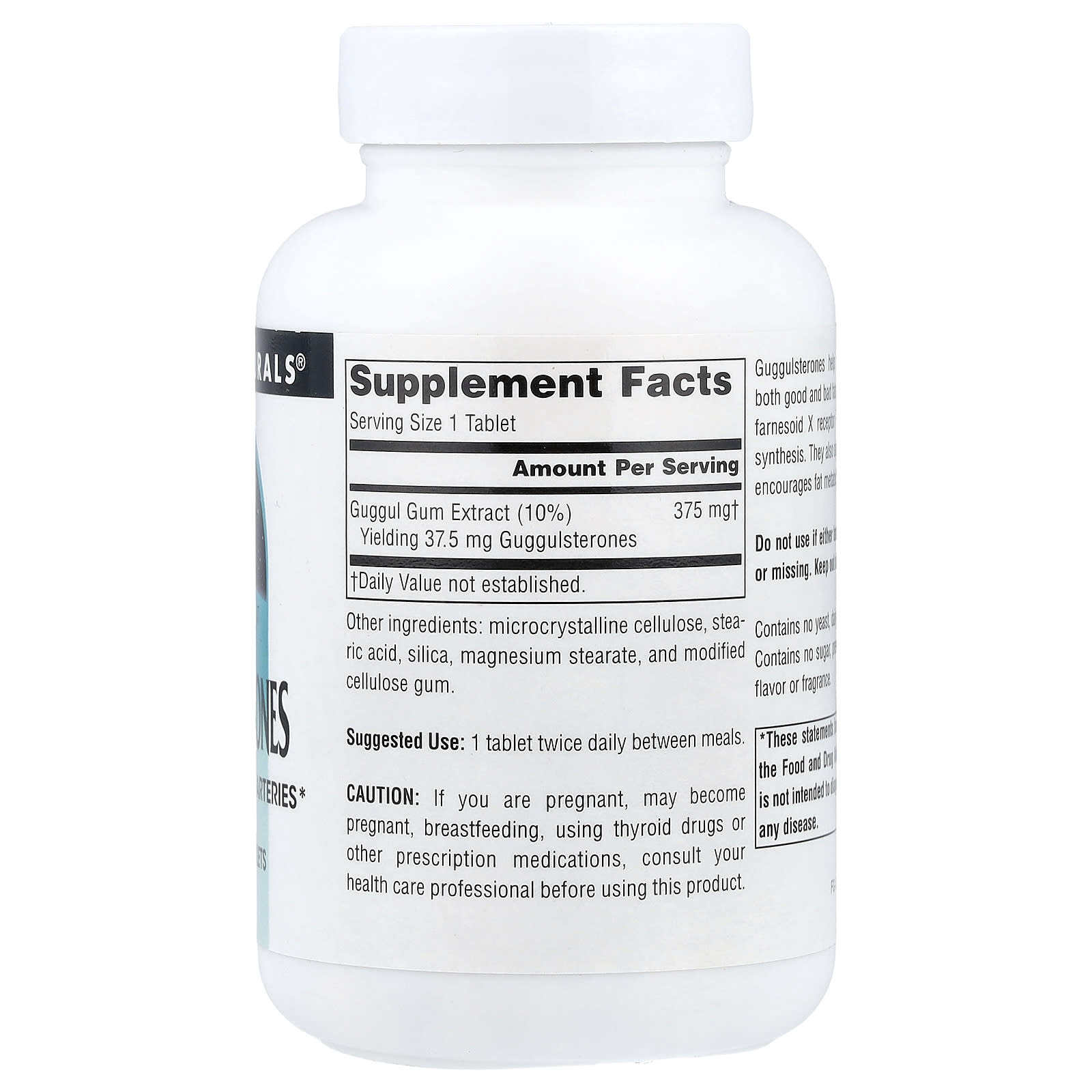 Source Naturals, Guggulsterones, 120 Tablets UPC 021078018407 | Hilife Vitamins
