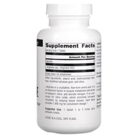 Source Naturals, L-Arginine 1000 mg, 100 Tablets UPC 021078018421 | Hilife Vitamins