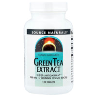 Source Naturals, Green Tea Extract, 500 mg, 120 Tablets UPC 021078018469 | Hilife Vitamins