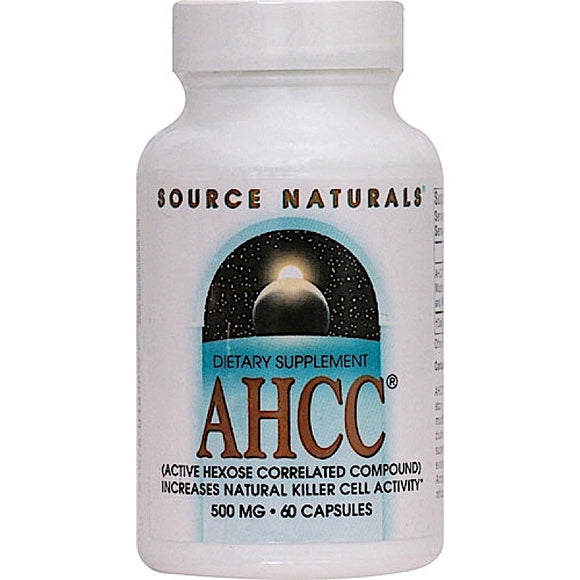 Source Naturals, Ahcc 500 mg, 60 Capsules - 021078018582 | Hilife Vitamins
