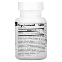 Source Naturals, Coenzymated™ Vitamin B-6 100 mg, 60 Tablets UPC 021078018605 | HiLife Vitamins