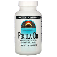 Source Naturals, Perilla Oil 1000 mg, 90 Softgels UPC 021078018643 | Hilife Vitamins