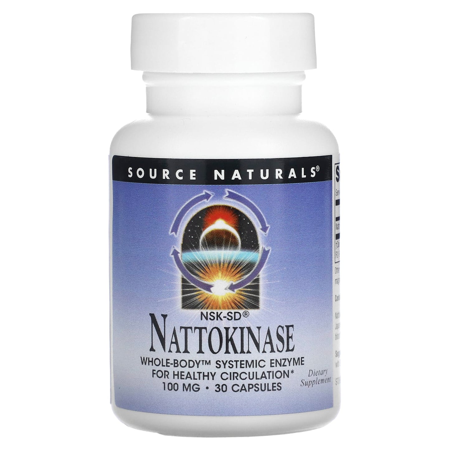 Source Naturals, Nattokinase (NSK-SD™) 100 mg, 30 Capsules UPC 021078018841 | Hilife Vitamins