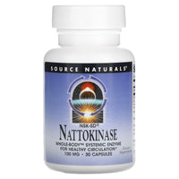 Source Naturals, Nattokinase (NSK-SD™) 100 mg, 30 Capsules UPC 021078018841 | Hilife Vitamins