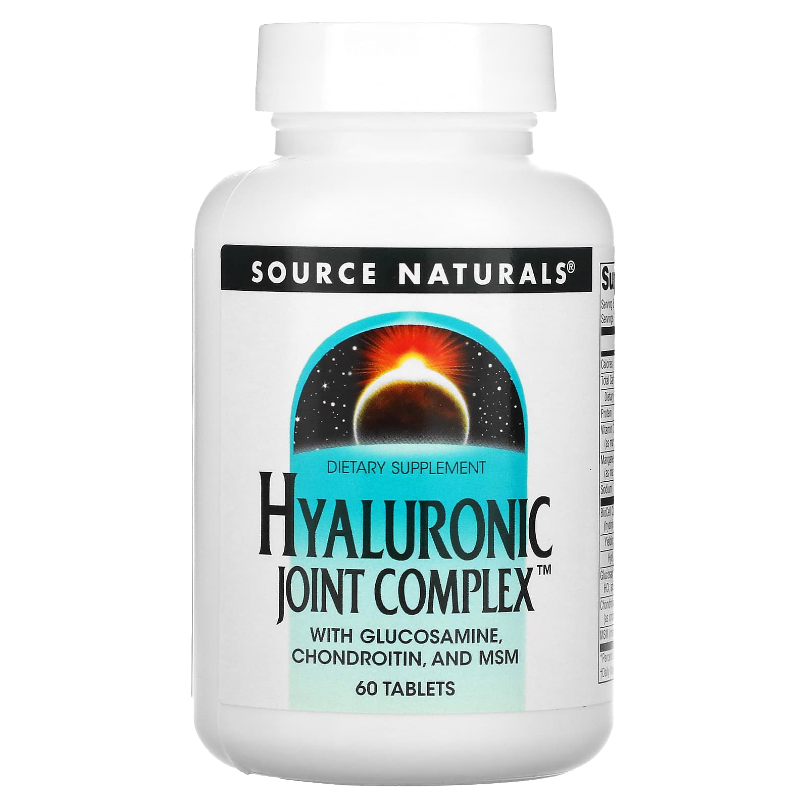 Source Naturals, Hyaluronic Joint Complex, 60 Tablets - 021078018933 | Hilife Vitamins