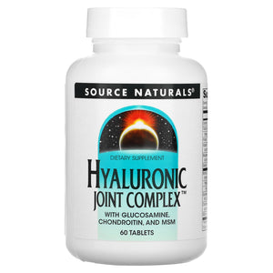 Source Naturals, Hyaluronic Joint Complex, 60 Tablets - 021078018933 | Hilife Vitamins