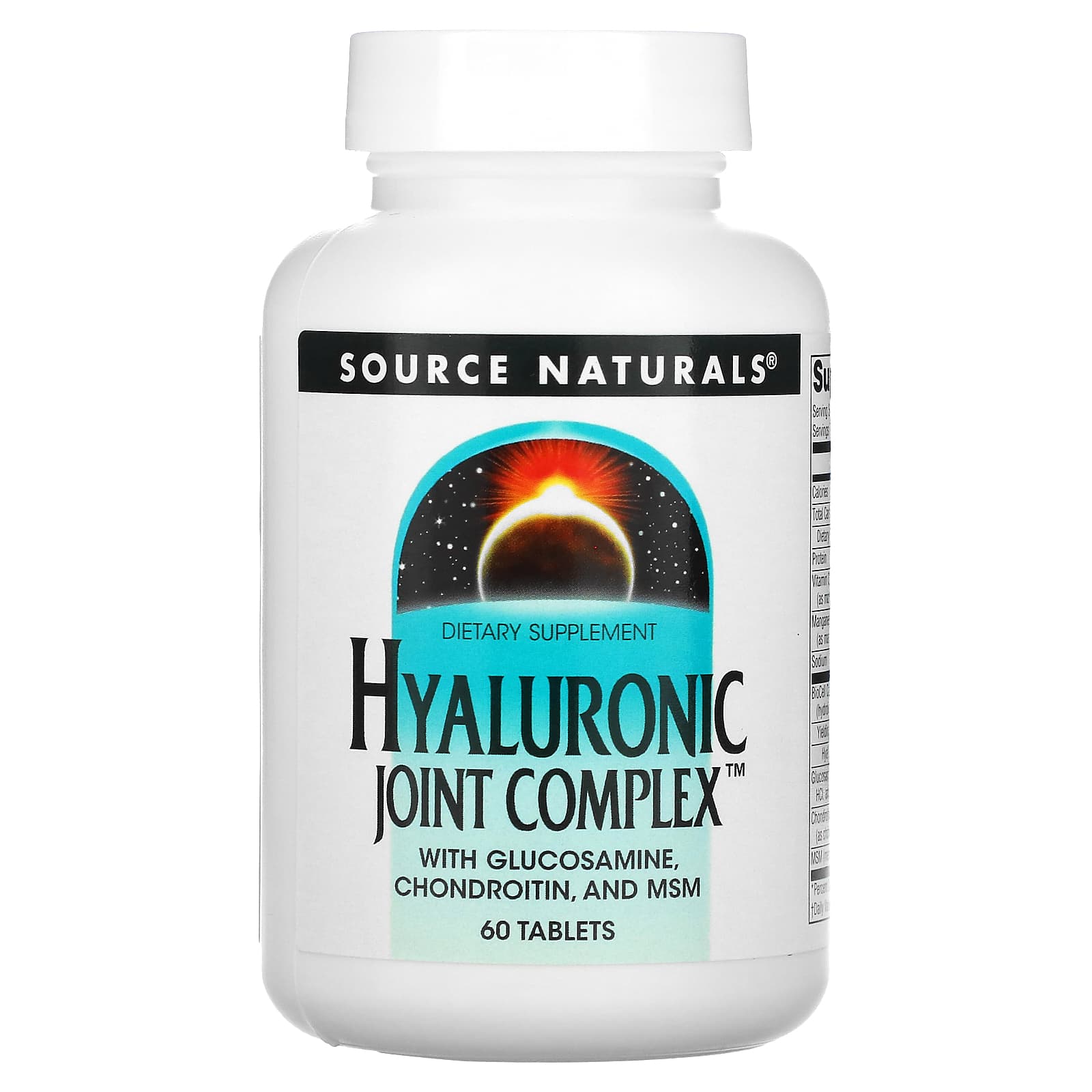 Source Naturals, Hyaluronic Joint Complex, 60 Tablets UPC 021078018933 | Hilife Vitamins