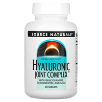 Source Naturals, Hyaluronic Joint Complex, 60 Tablets UPC 021078018933 | Hilife Vitamins