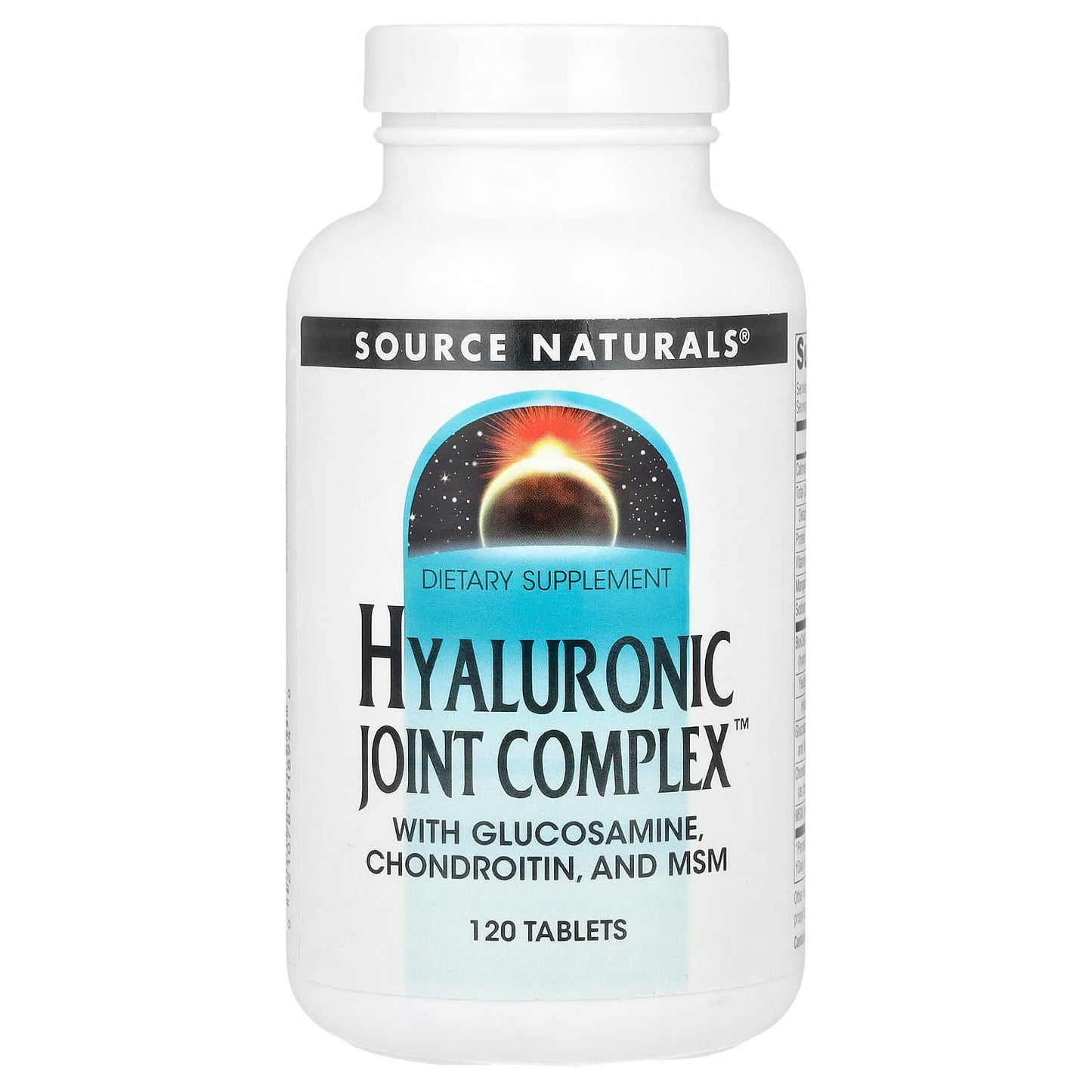 Source Naturals, Hyaluronic Joint Complex™, 120 Tablets UPC 021078018940 | Hilife Vitamins