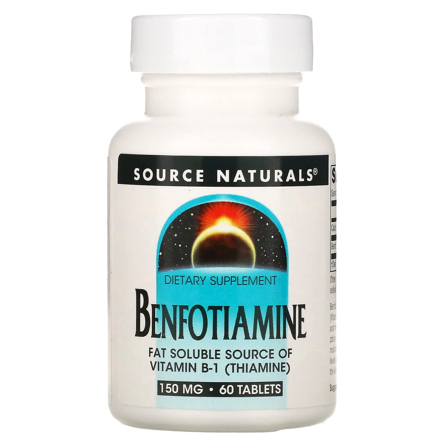 Source Naturals, Benfotiamine 150 mg, 60 Tablets UPC 021078019060 | Hilife Vitamins