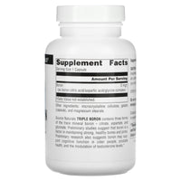 Source Naturals, Triple Boron 3 mg, 200 Capsules UPC 021078019145 | HiLife Vitamins