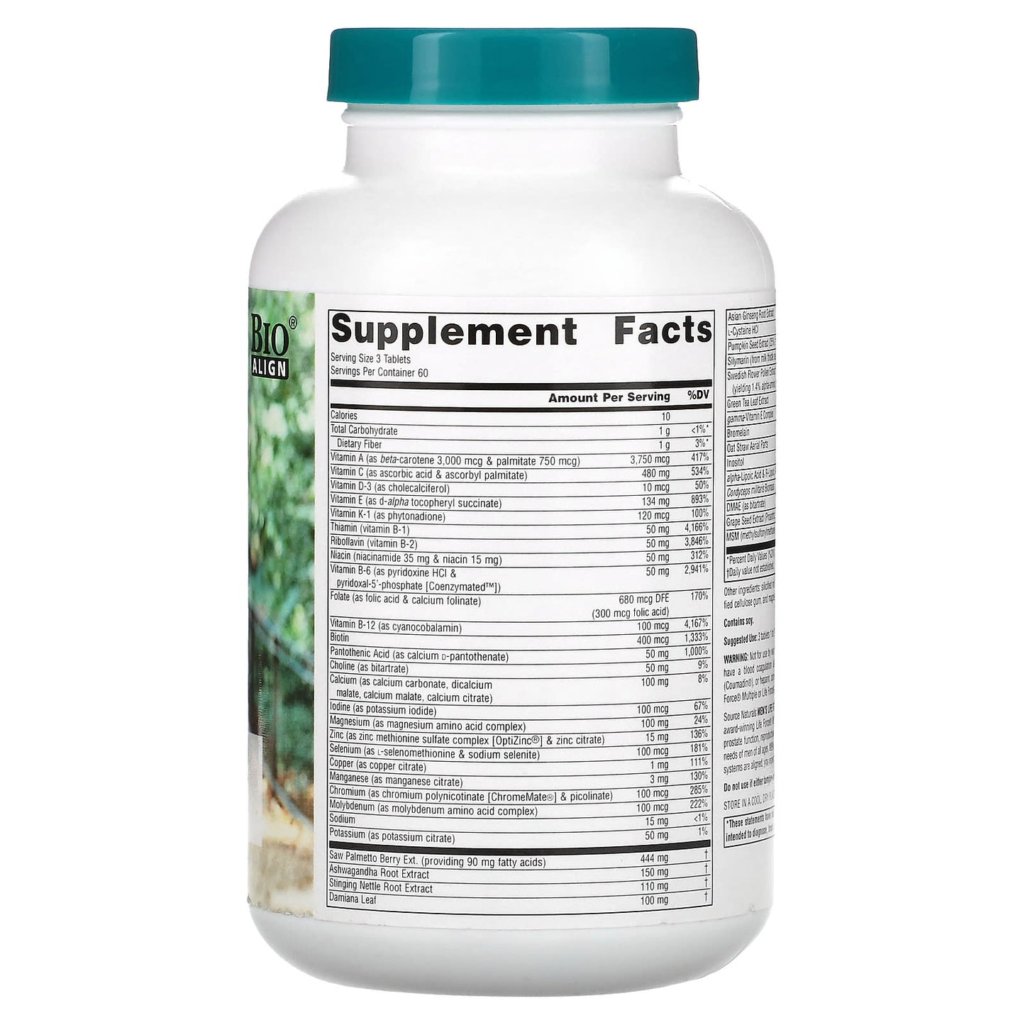 Source Naturals, Men's Life Force Multiple, 180 Tablets UPC 021078019206 | Hilife Vitamins