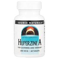 Source Naturals, Huperzine A 200 Mcg, 60 Tablets UPC 021078019305 | Hilife Vitamins